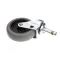 Blickman 8202323100 CASTER, 3" GRIP RING STEM 1 3/8" GREY WHEEL 7/16"