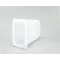 Server 82557 FOUNTAIN JAR, 3-1/2 qt., 10" tall, deep, notched, rear tab holes allow SST hinged lid (82545) to attach, side slots accept clear hinged lid (80310) (lids not included), molded in feet, high-impact polypropylene, white, NSF    