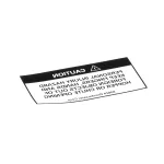 Grindmaster Cecilware 83024 DECAL, 190-SS HOPPER WARNING