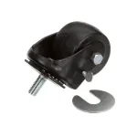 True 830270 Caster with Brake, 2 1/2" x 1 3/4" Wide, Black, 1/2-13 x 1" Stem