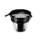 Server 84149 INSET & LID, 11 qt., 11-1/8" dia. x 8-1/4"H, round, hinged lid, fits Server FS-11 SOUP & FOOD WARMER (84100) and BASE (84130) (not included), stainless steel              
