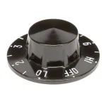 Kn245 Black Plastic Knob Off-Lo-2-6-Hi