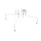 Kolpak 8463 Motor Mount with Leg, Plated, 18