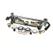 Fisher 84824 Faucet, 8" Backsplash with Elbows, Lever Handles, 12" Swing Nozzle