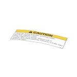 Grindmaster Cecilware 84997 Caution Don't Regrind Decal, Yellow