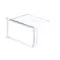 Server 87198 Jar/Container, 1/9 Size, 6" Deep, Wall Mount, Clear