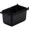 Server 87202 1/9-SIZE JAR, 41 oz., 3-1/2" tall, high-impact, fits wherever 1/9-size pans go, shallow, rear tab holes allow SST hinged lid (87211) to attach, side slots accept clear, hinged lid (87253) (lids not included), molded in feet, polypropylene, black, NSF