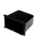 Server 87203 1/9-SIZE JAR, 60 oz., 6" tall, high-impact, fits wherever 1/9-size pans go, deep, rear tab holes allow SST hinged lid (87211) to attach, side slots accept clear, hinged lid (87253) (lids not included), molded in feet, polypropylene, black, NSF 
