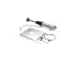 Server 87630 CP-1/6, FOOD PAN PUMP, dispenses thick condiments and thicker craft sauces in a single stroke from a 1/6-size, 6" deep pan (not included), heated, chilled or ambient serving application, 2 oz. maximum serving, which can be reduced to serve 1-3/4, 1-1/2 or