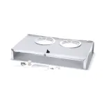 True 881549 Evaporator Cover Assembly, 2 Fan Openings, Clear, 33" x 18" x 5-1/2", T-49