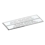 APW Wyott 8825300 DECAL LEG WARNING