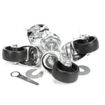 True 883720 Caster, 3", Swivel, 2 with Brake, 2 without Brake, Set of 4