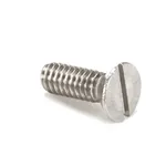 Globe 890405 Screw, Slotted, Flat Head, 1/4-20 x 3/4", Mild Steel