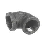 Crown Steam 9012-4P 90 DEG. BLACK MALLEABLE IRON STREET ELBOW - 3/4"-C