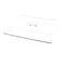 True 909163 Wire Shelf, White, 20-5/8' x 17-1/2", GDM-10/12/15