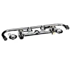 Fisher 9102 Faucet, 8" Adjustable Wall, Lever Handles, 16" Swing Spout