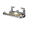 Fisher 9171 8" Adjustable Wall Faucet With 12" Swing Spout