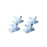 920158 True - Zinc-Plated Pilaster Clips Pack of 4