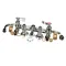 Fisher 97470 Faucet, 8" Backsplash Mount with Elbows, Lever Handles, 14" Swing Spout