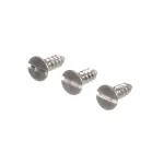 Dynamic Mixer 9902.1 Screw Kit, Lower Bearing, Slotted Flat Head, Stainless, Set of 3