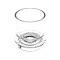Hamilton Beach Commercial 990343400 REMOVABLE DOSING CUP