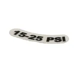 Jackson 9905-002-97-74 Decal, Pressure Gauge, 15-25 PSI