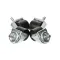 Master-Bilt A039-11140 Caster, 2" Diameter, Swivel, Set Of 4