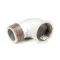 T&S Brass AG-8F-MF GAS APPLIANCE CONNECTORS, ELBOW, FEMALE-MALE, 1-1/