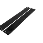 BLACK WAVY SILCN BELT W/ CLIPS (2/PK)