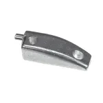 Door Hinge, Top, Polished Chrome