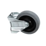 Caster without Brake, Rigid Plate, 5&quot; x 1 1/4&quot; Wheel, 6&quot; Height, Single