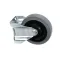 Caster without Brake, Rigid Plate, 5&quot; x 1 1/4&quot; Wheel, 6&quot; Height, Single