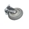 Caster with Brake, Swivel Plate, 5&quot;, Single