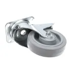 Caster, Swivel with Brake, Plate