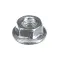 Hex Nut, Flanged, Serrated, M4, DIN 6923