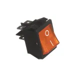 Rocker Switch, On/Off, Amber Lighted