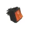 Rocker Switch, On/Off, Amber Lighted