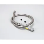 T&S Brass B-0044-H Hose, 44" Flexible Stainless Steel with Gray Handle
