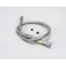 T&S Brass B-0044-H Hose, 44" Flexible Stainless Steel with Gray Handle