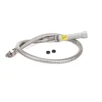 T&S B-0044-HF 44" Stainless Steel Flex Hose with Fisher Adapter