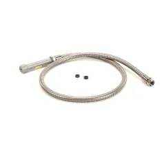 T&S Brass B-0060-H Flex Hose With Grip Handle, 60", Stainless Steel