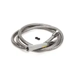 T&S Brass B-0104-H Flexible Hose with Handle, 104", Stainless Steel