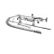 T&S Brass B-0123-ADF12-B EASYINSTALL PRE-RINSE, DECK MOUNT BASE, 8 CENTERS