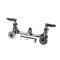 T&S Brass B-0131-LN-CR-SC Mixing Faucet, 8" Wall Mount, CV Cerama Cartridges, 1/2" NPT Inlets, Less Nozzle