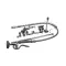T&S Brass B-0133-ADF-LN EASYINSTALL PRE-RINSE, SPRING ACTION, WALL MOUNT,