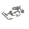 T&S Brass B-0175-CR Pre-Rinse, 8" Wall Mount, Ceramas, ADF & 12" Swing Nozzle, Lever Handles