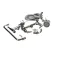 T&S Brass B-0175-CR Pre-Rinse, 8" Wall Mount, Ceramas, ADF & 12" Swing Nozzle, Lever Handles