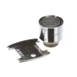 T&S B-0199-07-F12 1.2 GPM Vandal Resistant Flow Control Aerator with 55/64"-27 UNS Male Connections and 3/8" NPSM Male Adapter