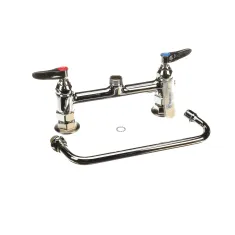 T&S Brass B-0220-061X 8 DECK MOUNT MIXING FAUCET, ETERNAS, 10 SWING NO