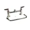 T&S Brass B-0220-061X 8 DECK MOUNT MIXING FAUCET, ETERNAS, 10 SWING NO